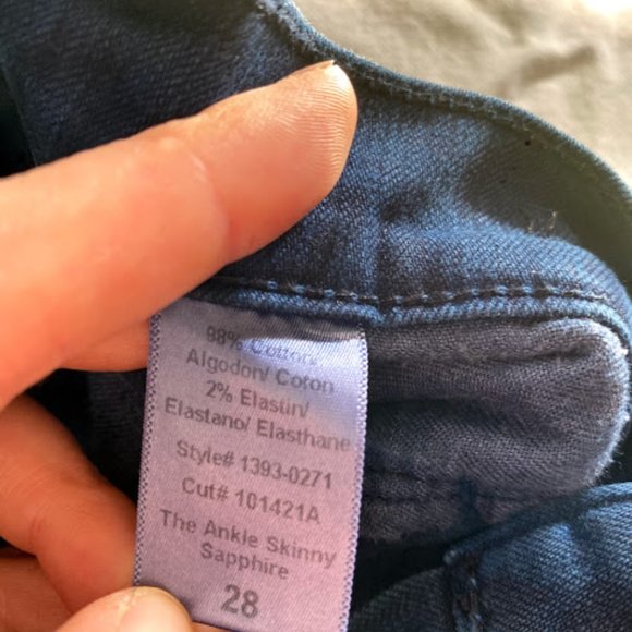 Current/Elliot The Ankle Skinny - Sapphire Cheetah - Picture 11 of 11